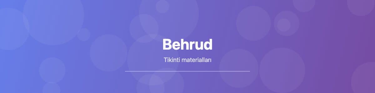 Behrud İnşaat mağaza banneri