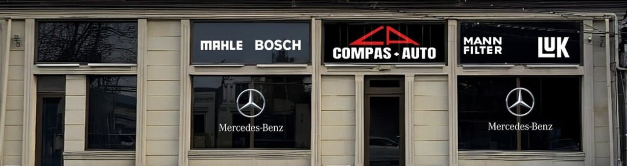 Compas Auto mağaza banneri