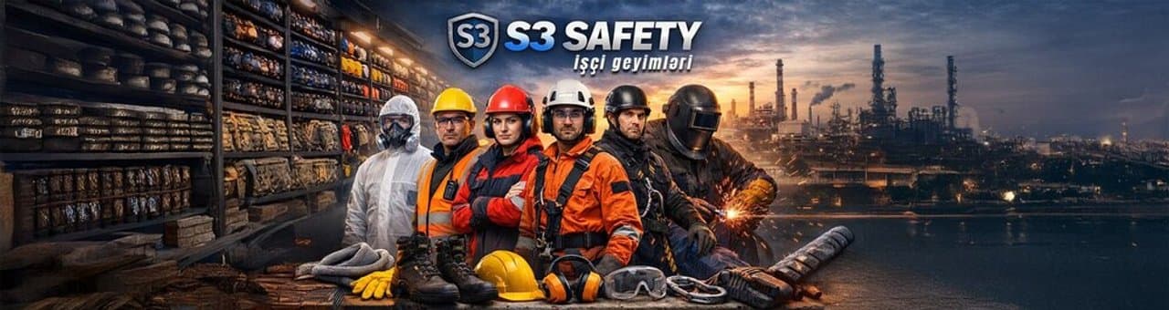 İşçi geyimləri S3 Uniform mağaza banneri