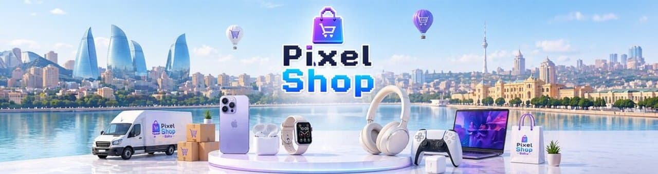 Pixel Shop mağaza banneri