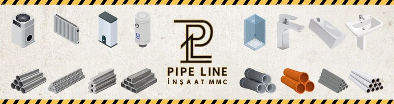 Pipe Line inşaat MMC mağaza banneri