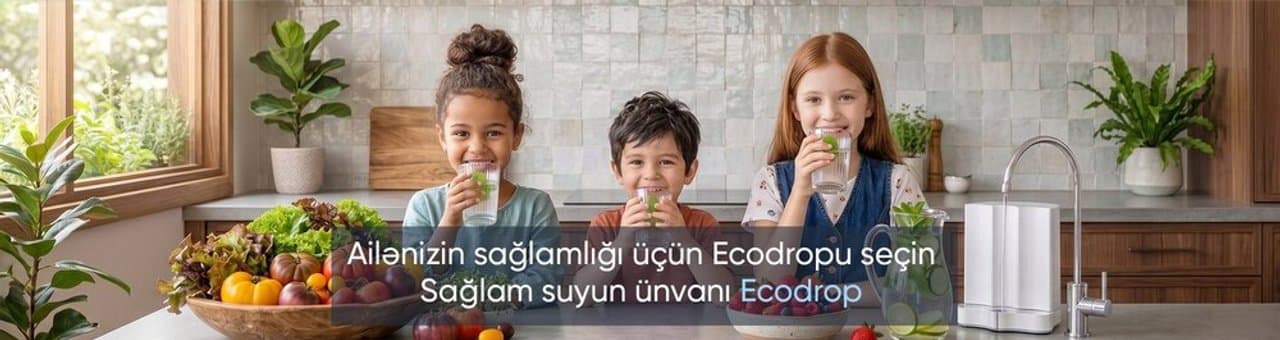 EcoDrop Su Filtrləri mağaza banneri