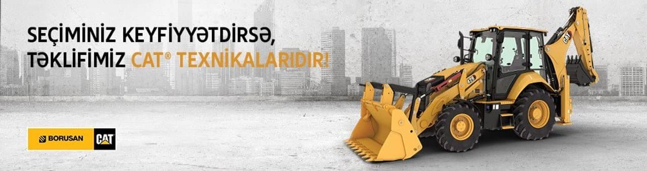 Borusan Cat Azerbaijan mağaza banneri
