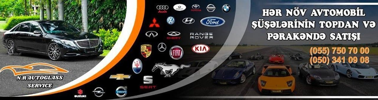 N.R. Autoglass Service mağaza banneri