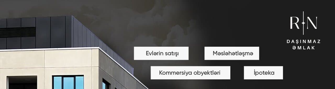 R/N Daşınmaz Əmlak Agentliyi mağaza banneri