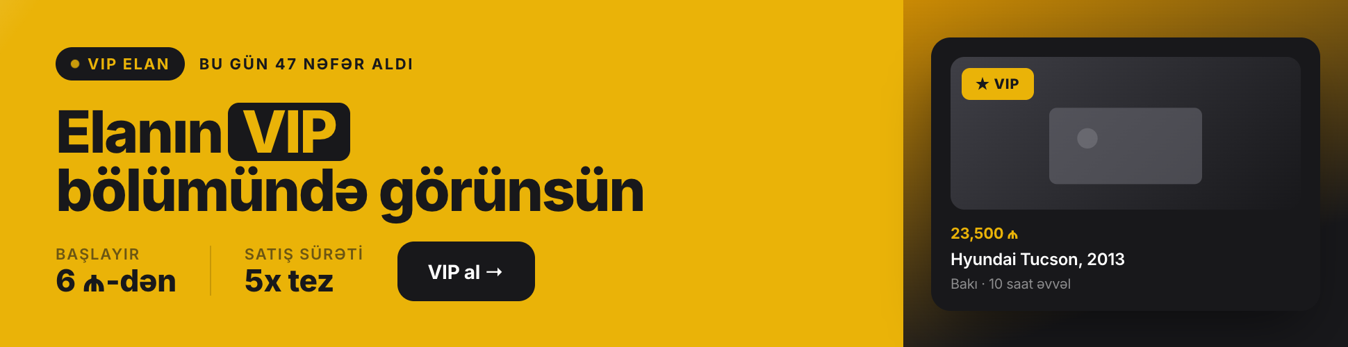 UcuzTap · VIP elan (W1 vip)