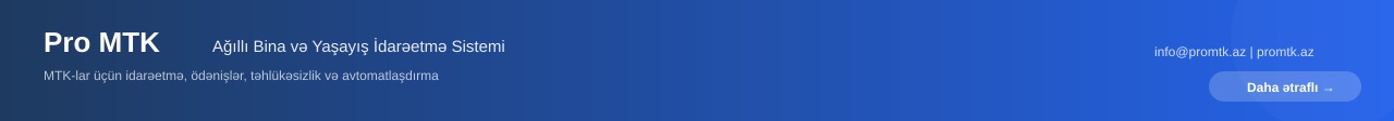 Pro MTK — Bina idarəetmə həlləri